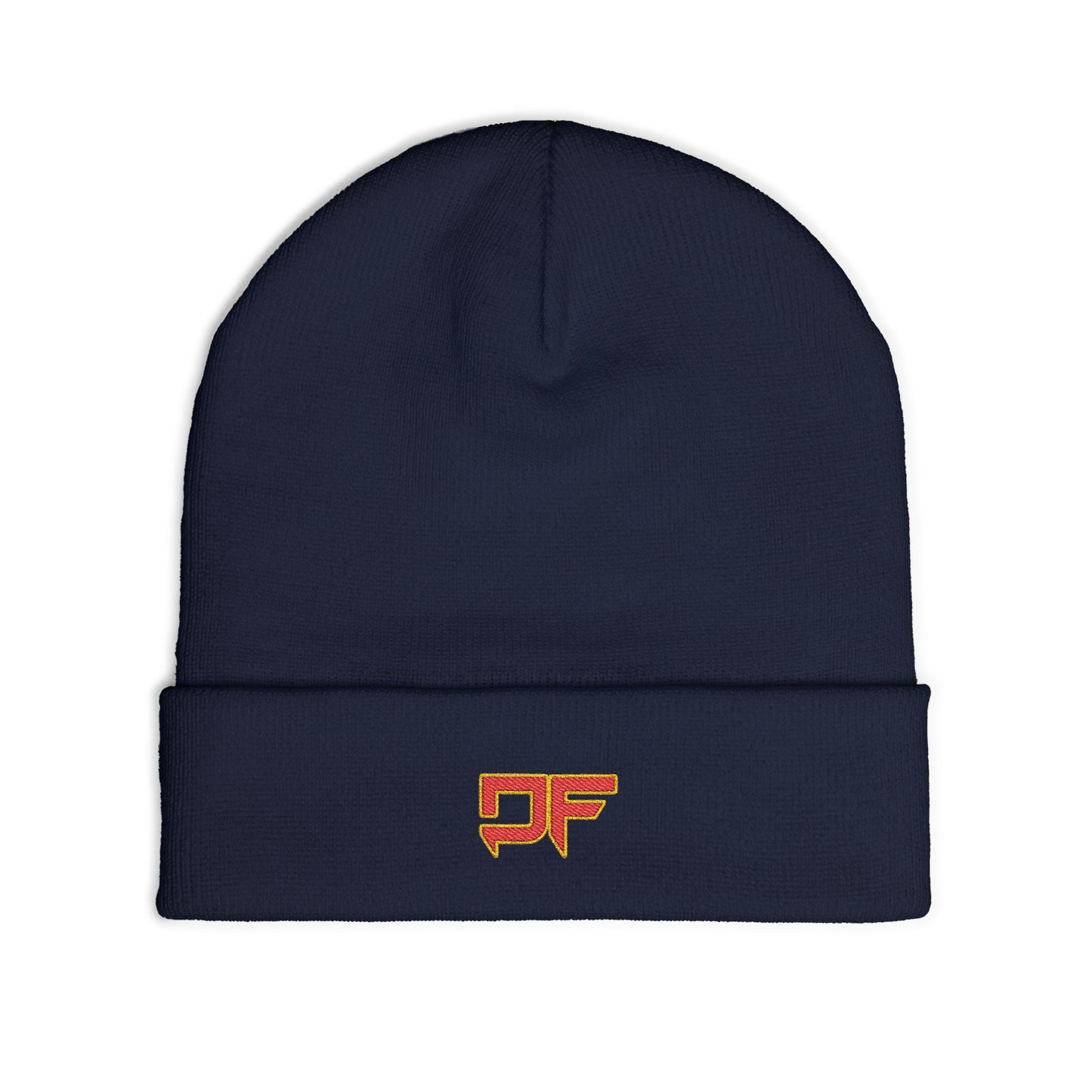 DF Embroidered Knit Beanie