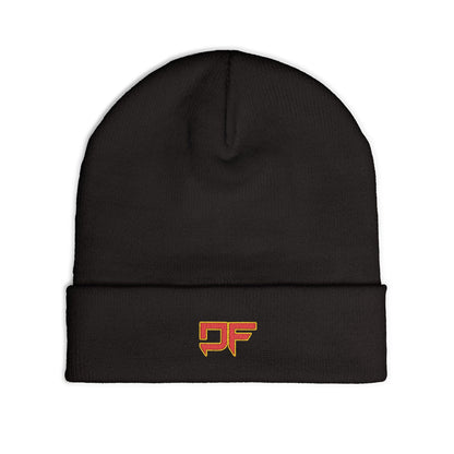 DF Embroidered Knit Beanie