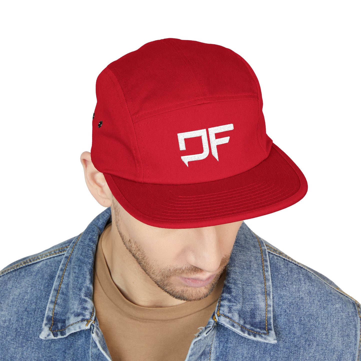 DF 5 Panel Cap for Runners Embroidered