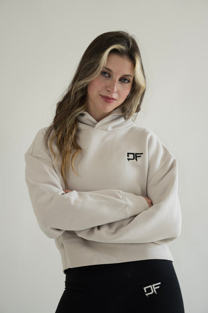 Women Crop Hoodie - "Build Different"